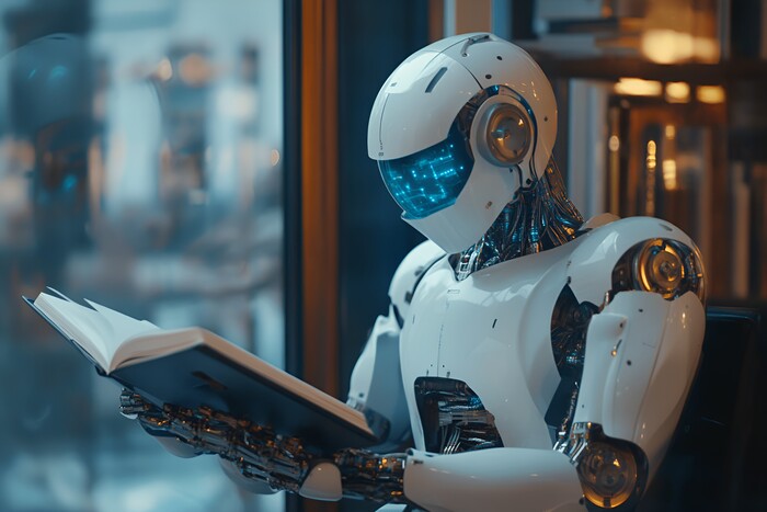 摄图网_602025033_机器人阅读书籍(企业商用).jpg